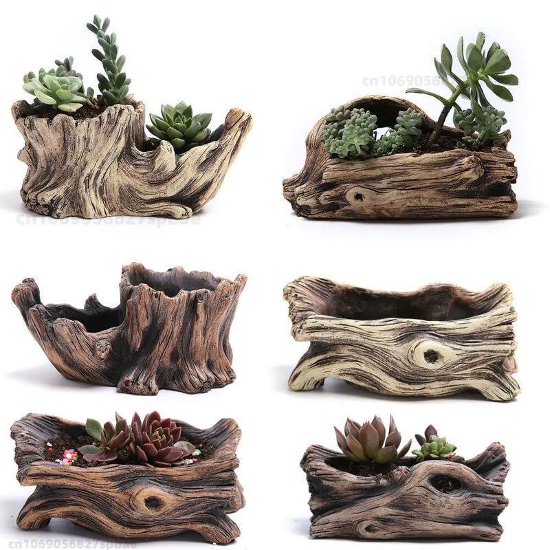 Garden Tree-Shaped Resin Succulent Planter  Essential Elegance By MustardSeed.com   