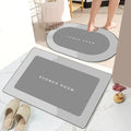 Quick Drying Bathroom Mat  Essential Elegance By MustardSeed.com Grey-Rectangle  