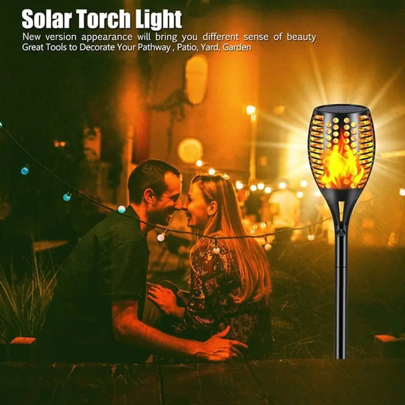 Solar Flame Torch Lights  Essential Elegance By MustardSeed.com   