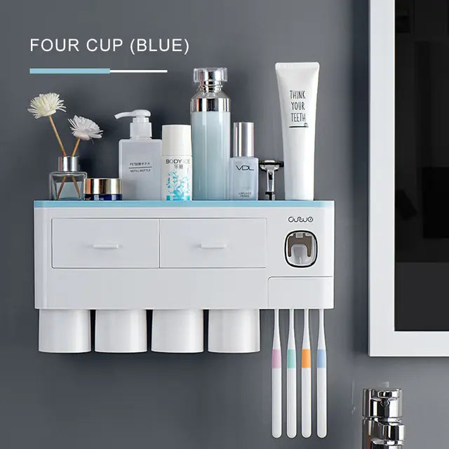 Bathroom Magnetic Storage Rack  Essential Elegance By MustardSeed.com CF048-9 37*18.8*10cm 