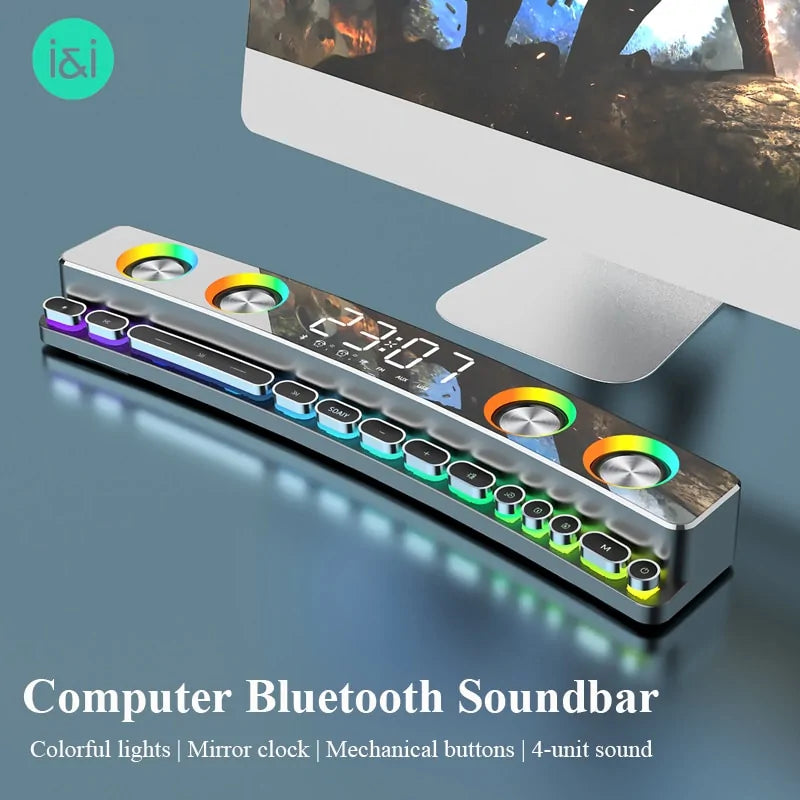 Computer Bluetooth Soundbar  Essential Elegance By MustardSeed.com   