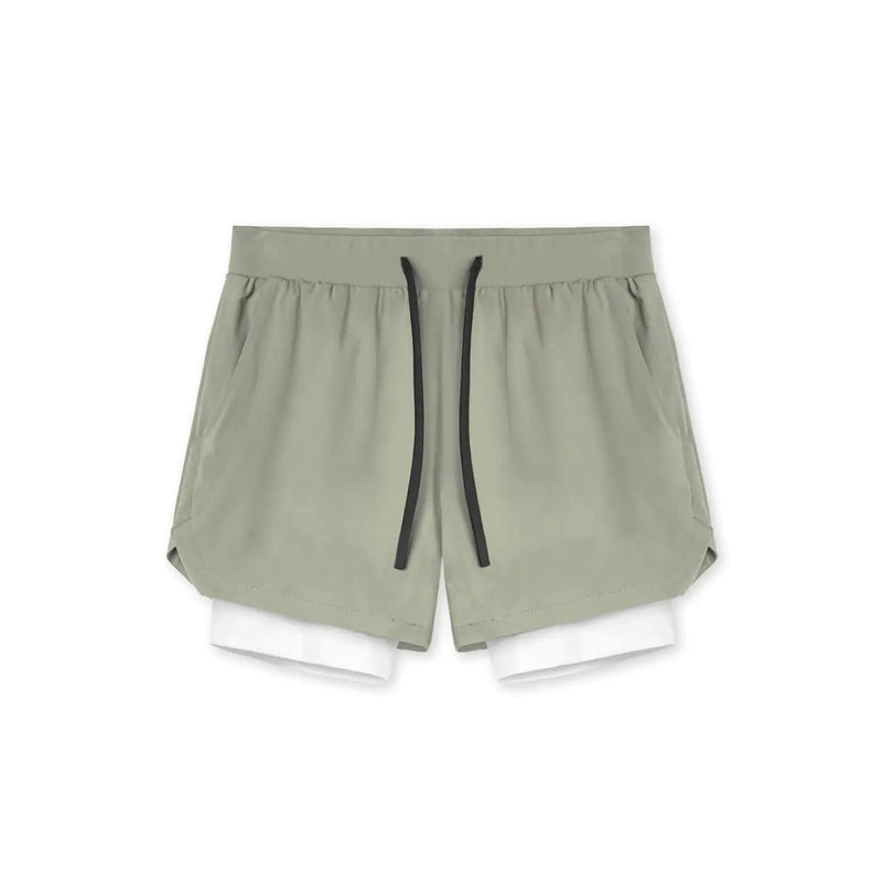 Men Fitnes Sport Short  Essential Elegance By MustardSeed.com Fruit Green M 