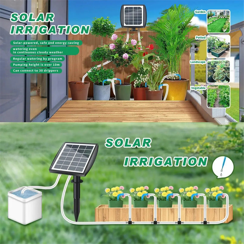 Solar-Powered Auto Watering System  Essential Elegance By MustardSeed.com   