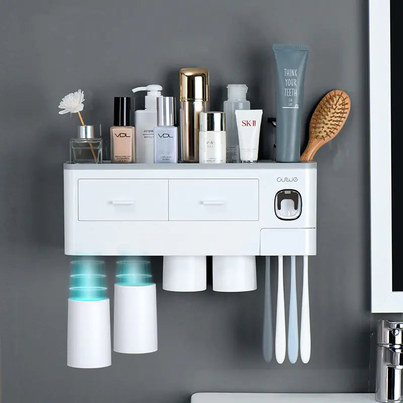 Bathroom Magnetic Storage Rack  Essential Elegance By MustardSeed.com   