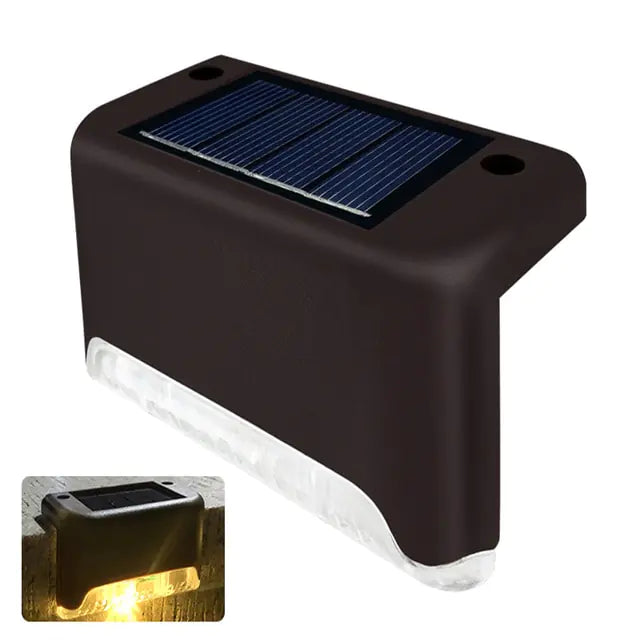 Waterproof Solar Deck  Step Lights  Essential Elegance By MustardSeed.com Warm White 4PCS 