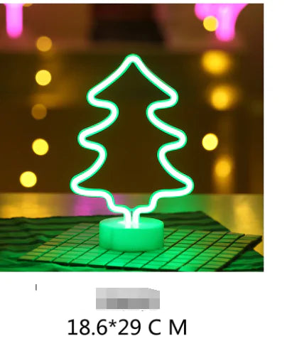 LED Neon Lights  Essential Elegance By MustardSeed.com Christmas Tree 18.6 x 29 Centimeters 