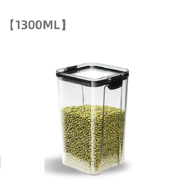 Smart Kitchen Storage  Mustard Seed1 Transparent 1300ml-1pcs 