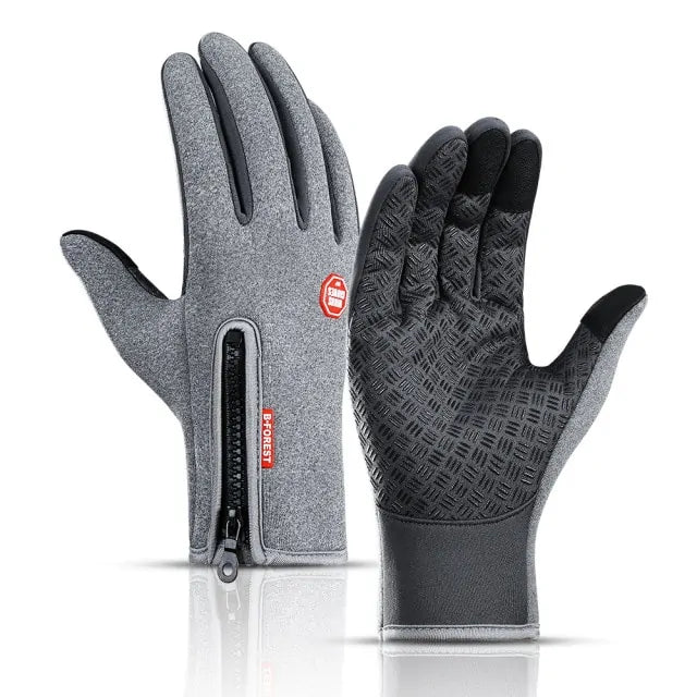 Waterproof Outdoors Cycling Gloves  Essential Elegance By MustardSeed.com Gray Extra Large 