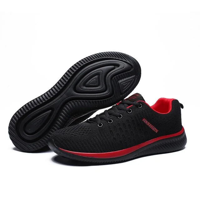 Couples Mesh Sport Shoes  Essential Elegance By MustardSeed.com Red 45 