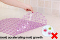 Anti-skid Shower Bathroom Mat  Essential Elegance By MustardSeed.com Purple  