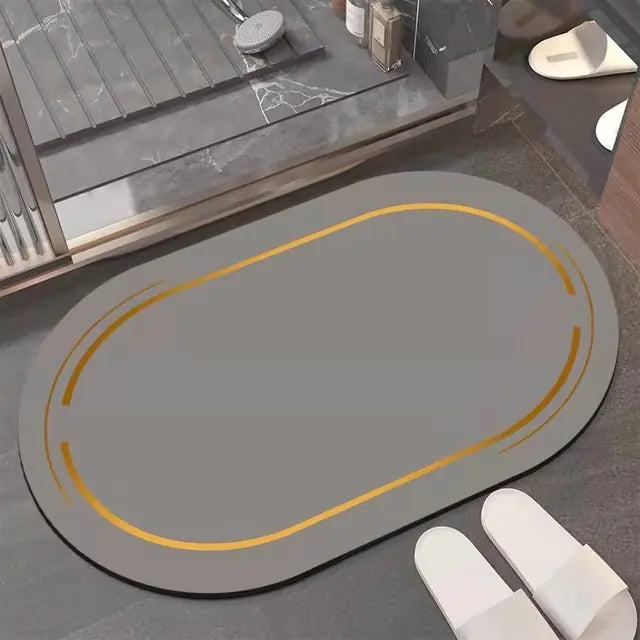 Premium Absorbent Bathroom Mat  Essential Elegance By MustardSeed.com   