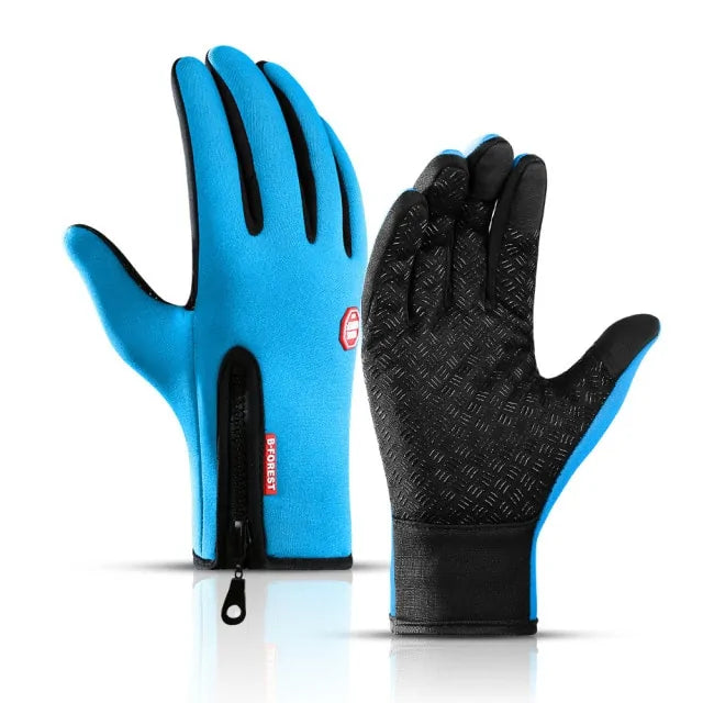 Waterproof Outdoors Cycling Gloves  Essential Elegance By MustardSeed.com Light Blue Extra Large 