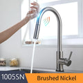 Kitchen Smart Touch Faucets  Mustard Seed1 1005-Brush Nickel  