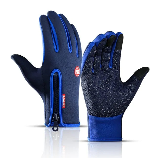 Waterproof Outdoors Cycling Gloves  Essential Elegance By MustardSeed.com Dark Blue Medium 