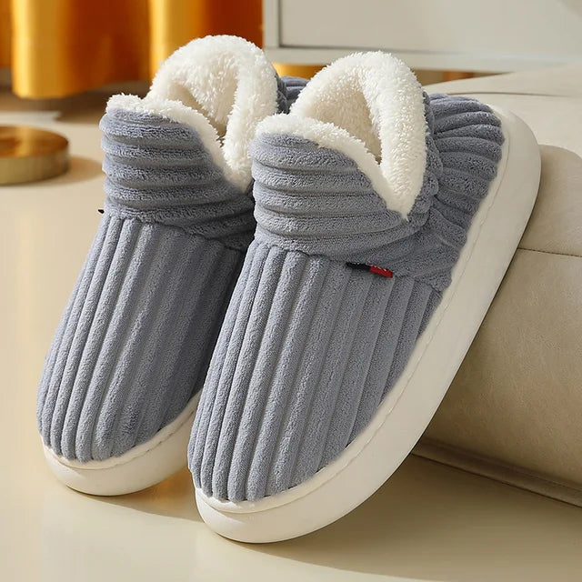 Unisex Home Slippers  Mustard Seed1 Grey 46-47(28.0cm-29.0cm) 