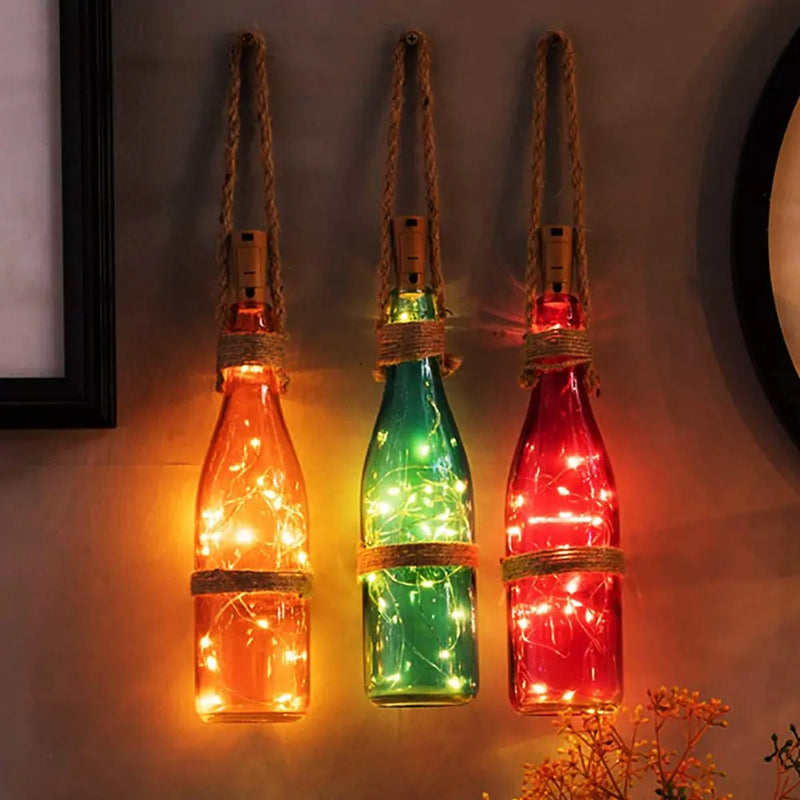 LED Wine Bottle Lights  Essential Elegance By MustardSeed.com   