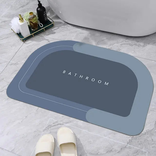 Premium Absorbent Bathroom Mat  Essential Elegance By MustardSeed.com   