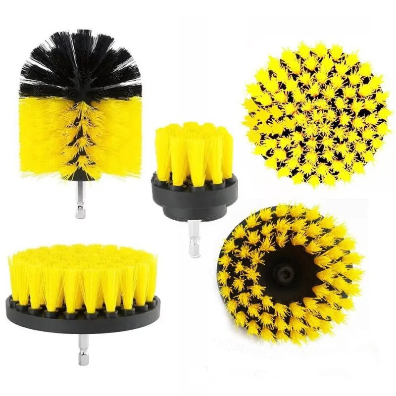 Electric Drill Kit Plastic Round Cleaning Brush  Essential Elegance By MustardSeed.com   