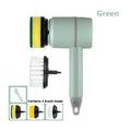 Electric Cleaning Brush  Essential Elegance By MustardSeed.com Green USB 