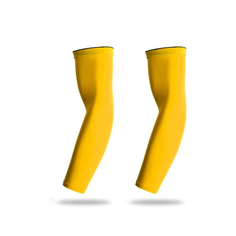 Sport Arm Compression Sleeve  Essential Elegance By MustardSeed.com 2 Pieces Yellow Large 