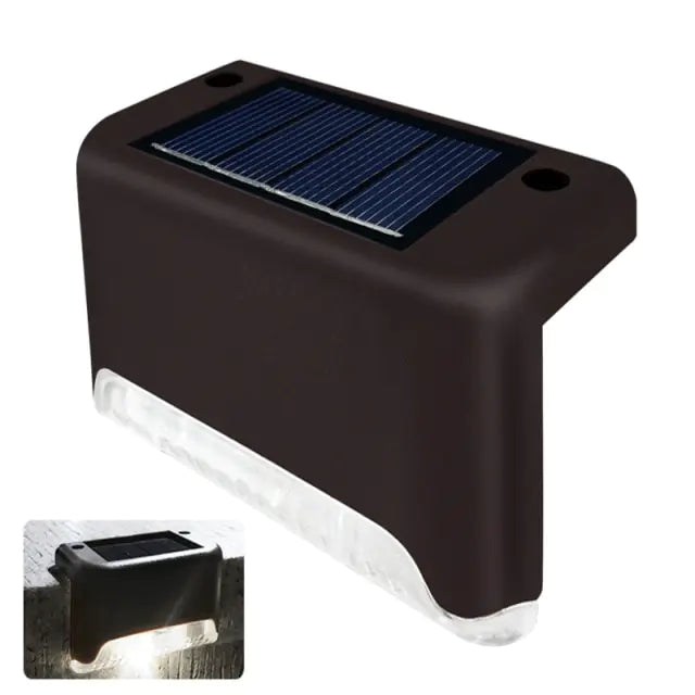 Waterproof Solar Deck  Step Lights  Essential Elegance By MustardSeed.com White 8PCS 