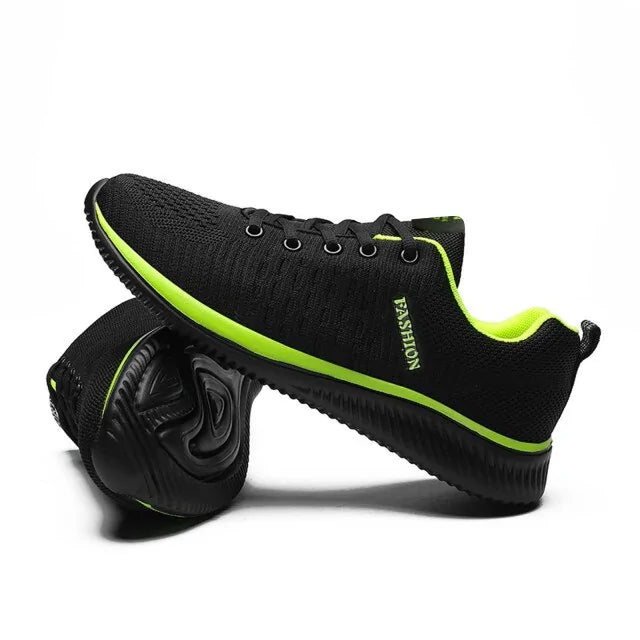 Couples Mesh Sport Shoes  Essential Elegance By MustardSeed.com Green 40 