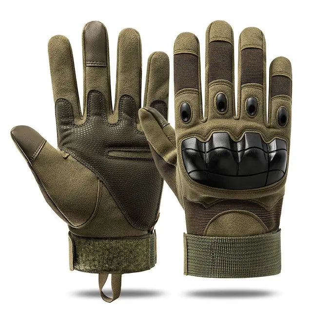 Outdoor Tactical Sport Gloves  Essential Elegance By MustardSeed.com Full Army Green Extra Large 