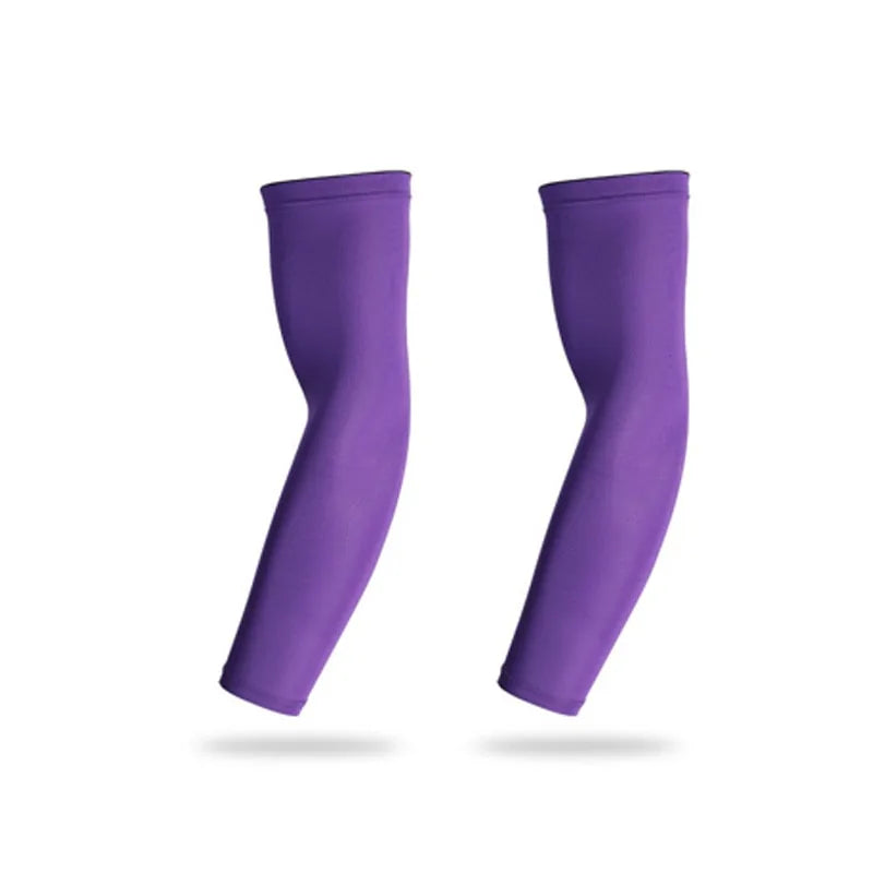 Sport Arm Compression Sleeve  Essential Elegance By MustardSeed.com 2 Pieces Purple Medium 