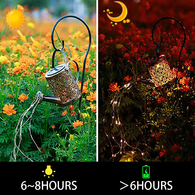 Solar Powered Watering Can  Essential Elegance By MustardSeed.com   