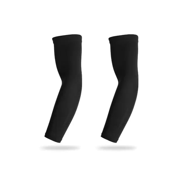 Sports Arm Sleeves  Essential Elegance By MustardSeed.com 2 Sleeves Black Large 