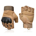 Outdoor Tactical Sport Gloves  Essential Elegance By MustardSeed.com Half Khaki Medium 