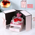 Eternal Rose Flower Gift Box  Essential Elegance By MustardSeed.com Little Bear B1  