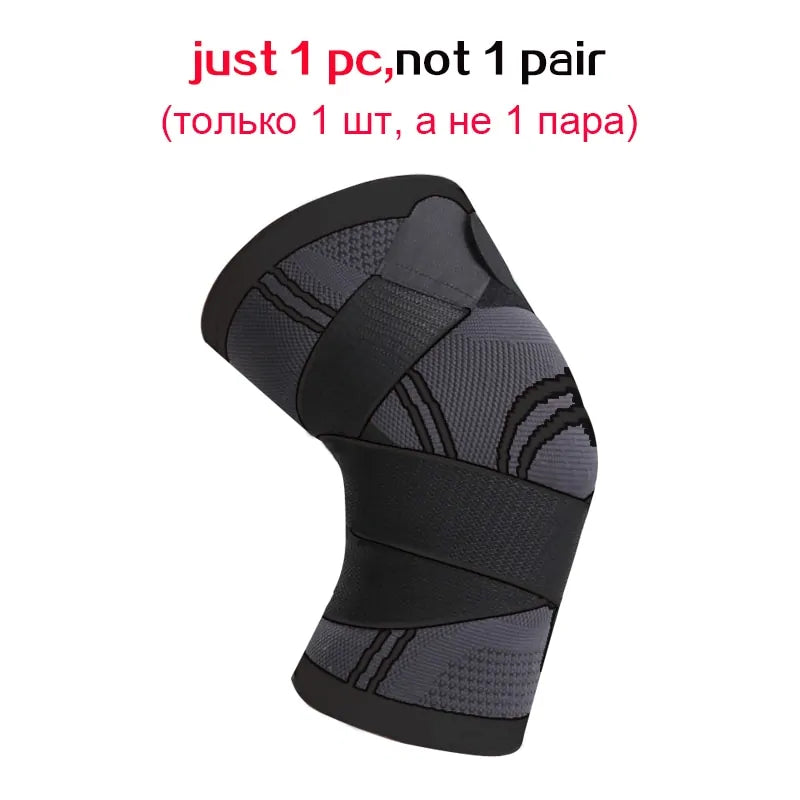 Sports Men Kneepad  Essential Elegance By MustardSeed.com 1 Piece Black Small 