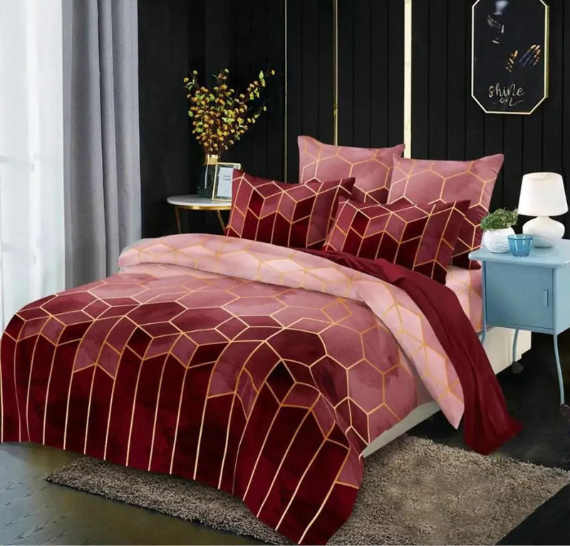 Geometry Comforter Bedding Set  Mustard Seed1 style8 US Queen 228x228cm 