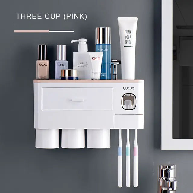 Bathroom Magnetic Storage Rack  Essential Elegance By MustardSeed.com CF048-2 30*18.8*10cm 