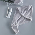 Women Towel Bathroom Microfiber  Essential Elegance By MustardSeed.com Gray 25x65cm 