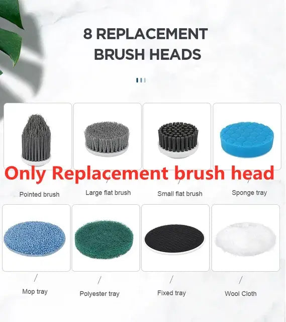 Electric Cleaning Brush  Essential Elegance By MustardSeed.com Only brush heads  