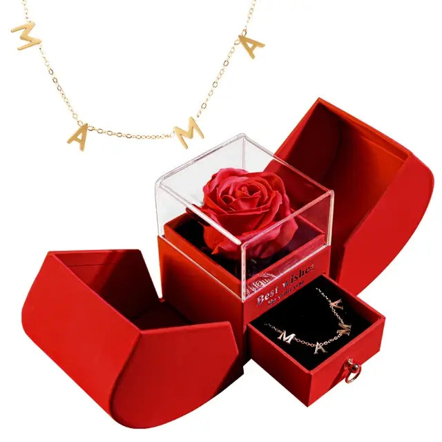 Eternal Rose Gift Box  Essential Elegance By MustardSeed.com Set 2- Gold  