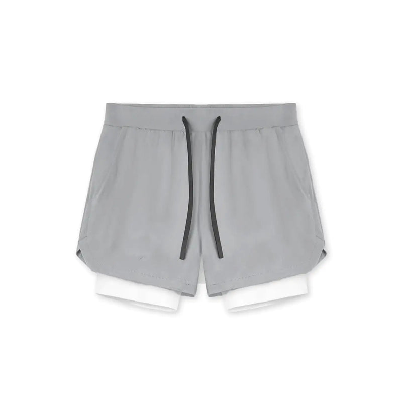 Men Fitnes Sport Short  Essential Elegance By MustardSeed.com Grey XL 