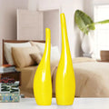 Nordic Gold Plating Ceramic Vases  Essential Elegance By MustardSeed.com Yellow  