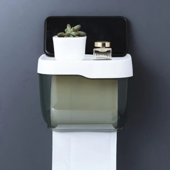 Bathroom Portable Tissue Box  Essential Elegance By MustardSeed.com Black Small 