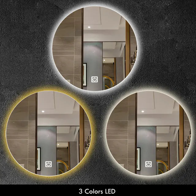 LED Bathroom Mirror  Mustard Seed1 3 Colors LED 40x40cm 