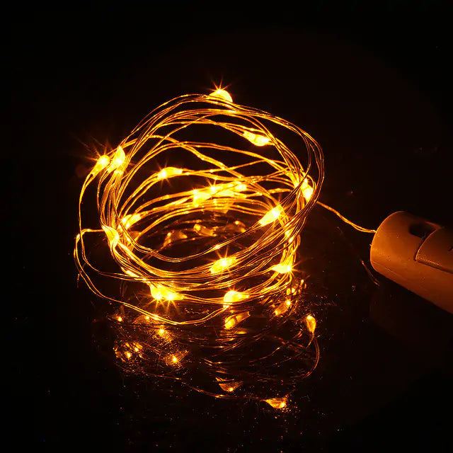 LED Wine Bottle Lights  Essential Elegance By MustardSeed.com Yellow 2M 20leds 