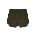 Men Fitnes Sport Short  Essential Elegance By MustardSeed.com Army Green S 