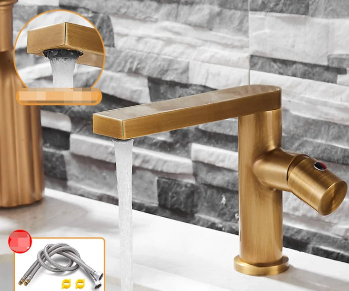 Bathroom Single Handle Basin Faucet  Essential Elegance By MustardSeed.com   