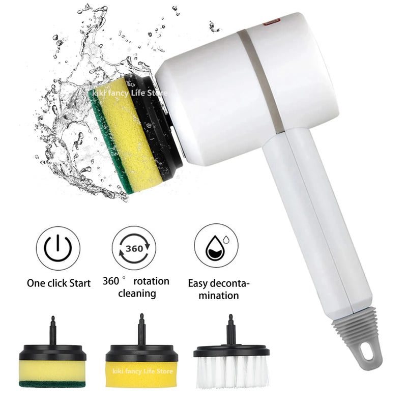 Wireless Electric Cleaning Brush  Essential Elegance By MustardSeed.com   