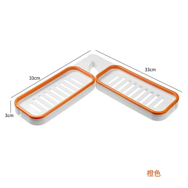 Bathroom Storage Rack Holder  Essential Elegance By MustardSeed.com Orange 1 Piece 