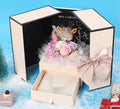 Eternal Rose Flower Gift Box  Essential Elegance By MustardSeed.com New Fawn C4  