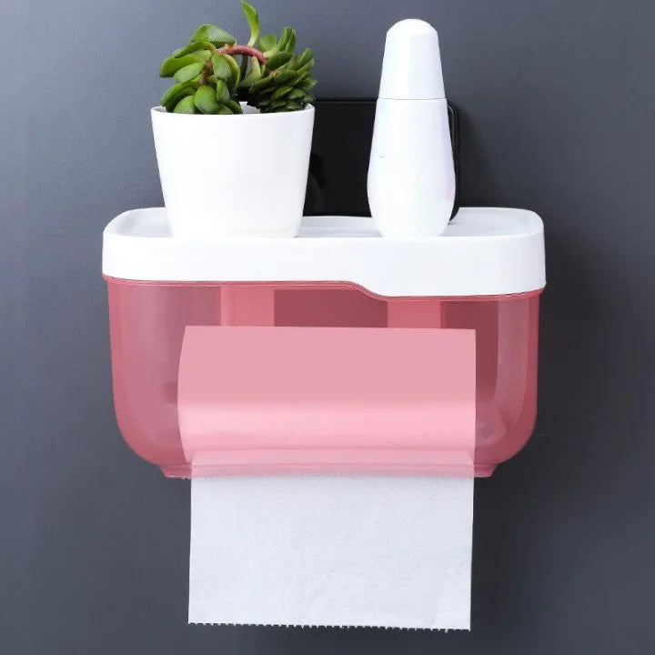 Bathroom Portable Tissue Box  Essential Elegance By MustardSeed.com Pink Large 