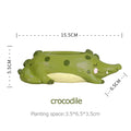 Cute Animal Flower Pot  Essential Elegance By MustardSeed.com Crocodile  